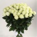 Букет из 51 белой розы (с лентой)