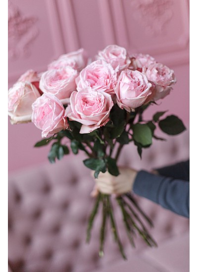 Роза розовая пионовидная Пинк Охара