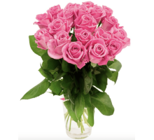 Букет из 15 розовых роз (С лентой)