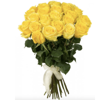 Букет из 25 желтых роз (С лентой)