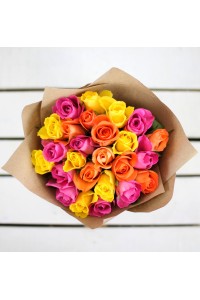 Букет из 25 кенийских роз "Фиби"