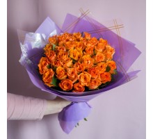 Букет из 41 кенийских роз "Феличита"